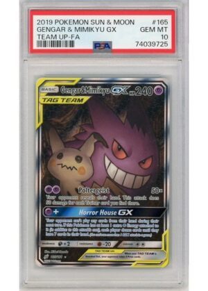 Gengar & Mimikyu GX 165/181 PSA 10