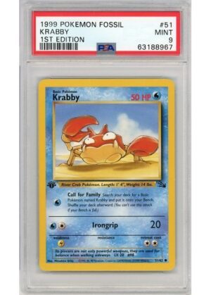 Krabby 51/62 1st Edition PSA 9