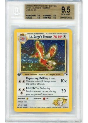 Lt. Surge's Fearow - 7/132 - 1st Edition - BGS 9.5