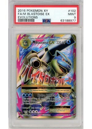 M Blastoise EX 102/108 PSA 9