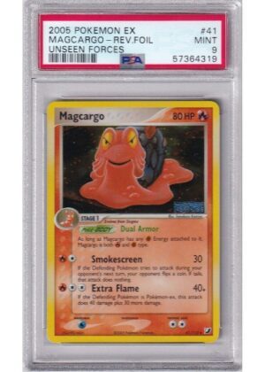 Magcargo 41/115 Reverse Foil PSA 9