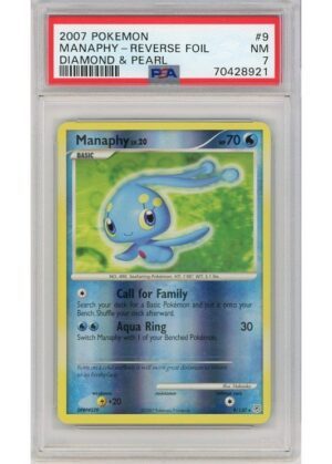 Manaphy - 9/130 - Reverse Foil - PSA 7