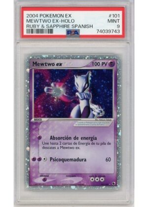Mewtwo ex (Spansk) 101/109 PSA 9