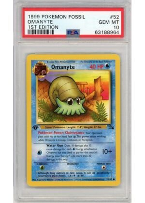 Omanyte - 52/62 - 1st Edition - PSA 10