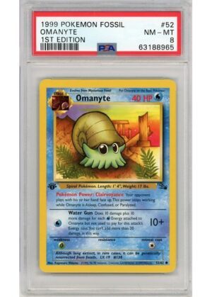 Omanyte 52/62 1st Edition PSA 8