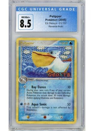 Pelipper 21/107 Reverse Foil CGC 8.5