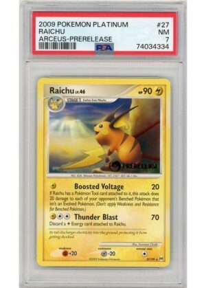 Raichu - Prerelease - 27/99 - PSA 7