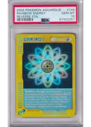 Rainbow Energy - 144/147 - Reverse Foil - PSA 10
