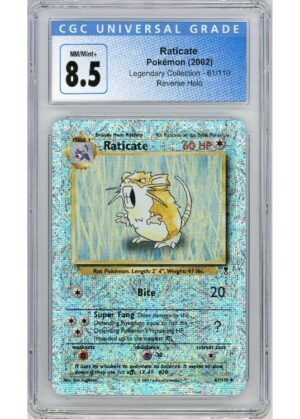 Raticate 61/110 Reverse Foil CGC 8.5