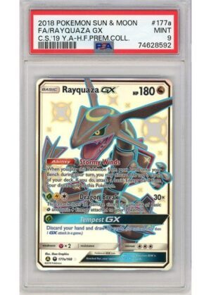 Rayquaza GX Alternate Art 177a/168 PSA 9