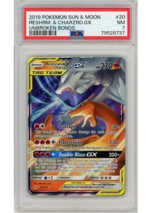 Reshiram & Charizard GX 20/214 PSA 7