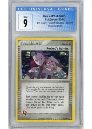 Rocket's Admin. 86/109 Reverse Foil CGC 9