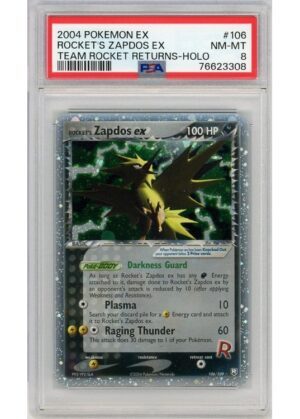 Rocket's Zapdos 106/109 PSA 8
