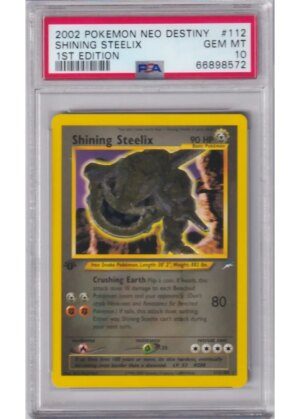 Shining Steelix - 112/105 - 1st Edition - PSA 10
