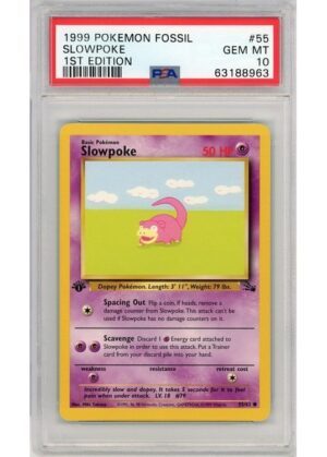 Slowpoke - 55/62 - 1st Edition - PSA 10
