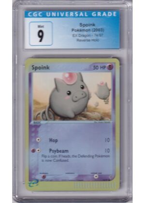 Spoink 74/97 Reverse Foil CGC 9