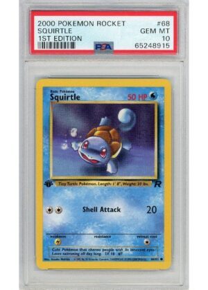 Squirtle 68/82 1st Edition PSA 10