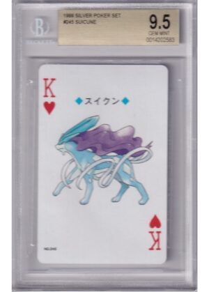 Suicune Hjerter Konge Silver Poker Set  BGS 9.5