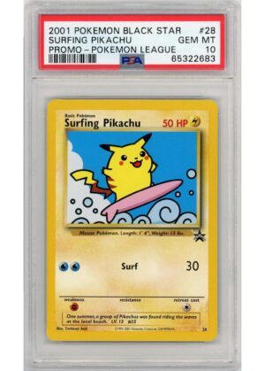Surfing Pikachu 28 PSA 10