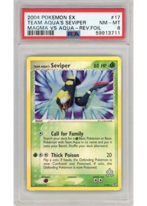 Team Magma's Seviper 17/95 Reverse Foil PSA 8
