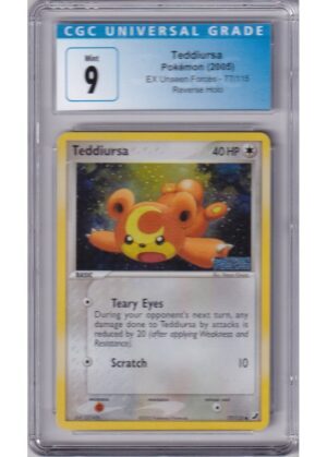 Teddiursa - 77/115 - Reverse Foil - CGC 9