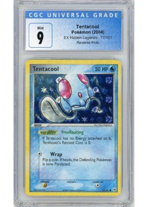 Tentacool 77/101 Reverse Foil CGC 9