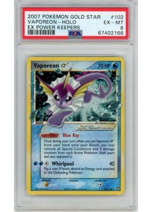 Vaporeon * (Goldstar) 102/108 PSA 6