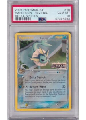 Vaporeon &delta; 18/113 Reverse Foil PSA 10