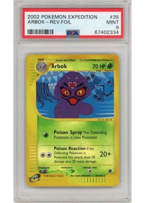 Arbok 35/165 Reverse Foil PSA 9