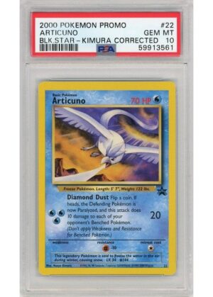 Articuno Kamura Corrected 22 PSA 10