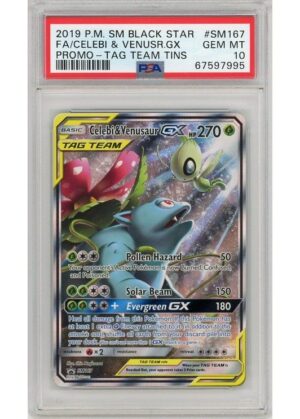 Celebi & Venusaur GX SM167 PSA 10