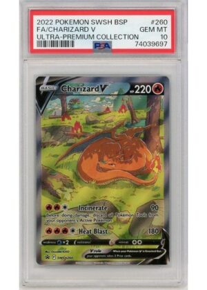 Charizard V SWSH260 PSA 10