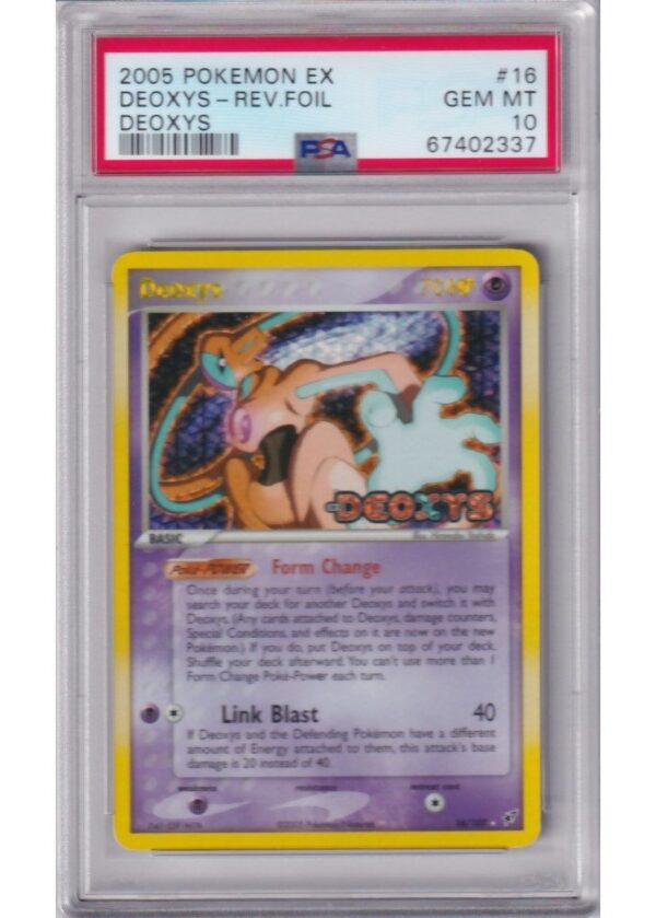 Deoxys 16/107 Reverse Foil PSA 10
