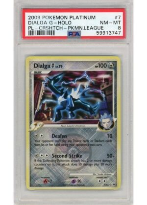 Dialga G Pokemon League stamp 7/127 PSA 8