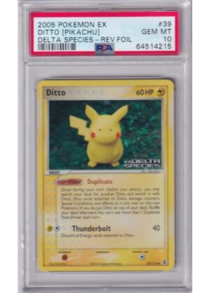 Ditto (Pikachu) 39/113 Reverse Foil PSA 10
