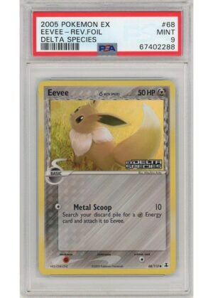 Eevee &delta; 68/113 Reverse Foil PSA 9