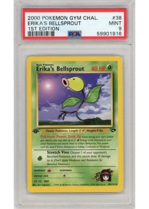 Erika's Bellsprout 38/132 1st Edition PSA 9