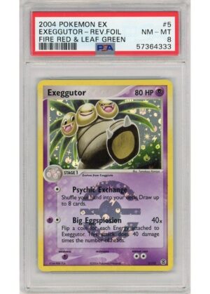 Exeggutor 5/112 Reverse Foil PSA 8