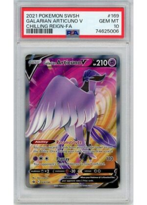 Galarian Articuno V 169/198 PSA 10