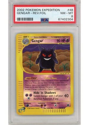 Gengar 48/165 Reverse Foil PSA 8
