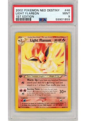 Light Flareon 46/105 1st Edition PSA 9