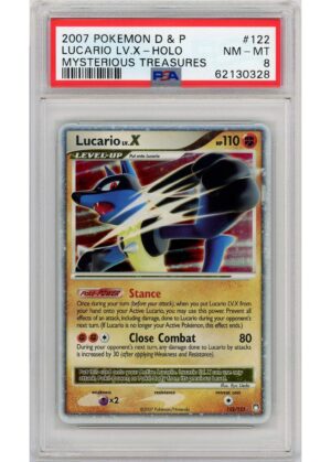 Lucario LV.X 122/123 PSA 8