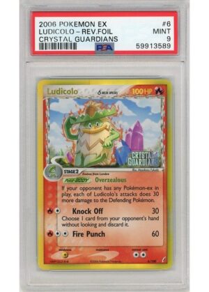 Ludicolo &delta; 6/100 Reverse Foil PSA 9