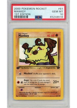 Mankey 61/82 1st Edition PSA 10