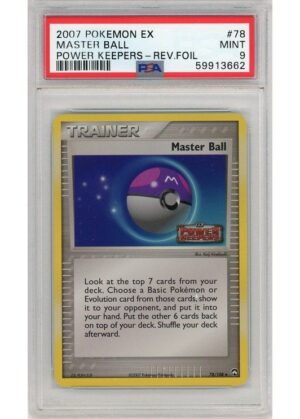 Master Ball 78/108 Reverse Foil PSA 9