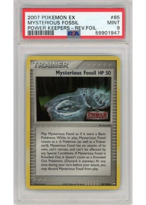 Mysterious Fossil 85/108 Reverse Foil PSA 9