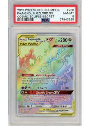 Naganadel & Guzzlord GX 260/236 PSA 8