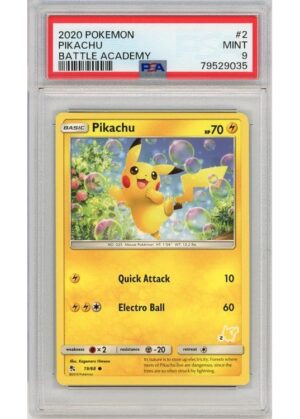 Pikachu Battle Academy Pikachu Deck #2 19/68 PSA 9
