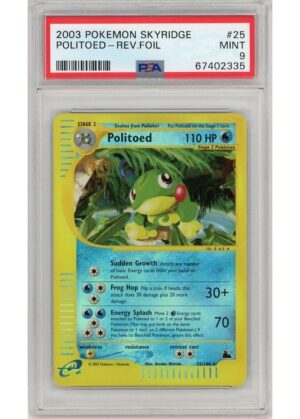 Politoed 25/144 Reverse Foil PSA 9