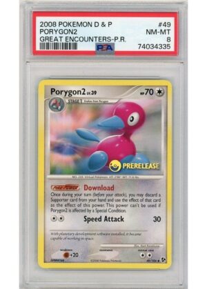 Porygon 2 Prerelease 49/106 PSA 8